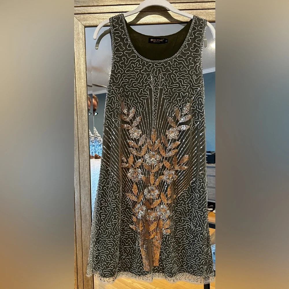 BABEYOND 1920s Style Flapper Dress
Beaded Great Gatsby Party Dress Size S - Picture 11 of 11